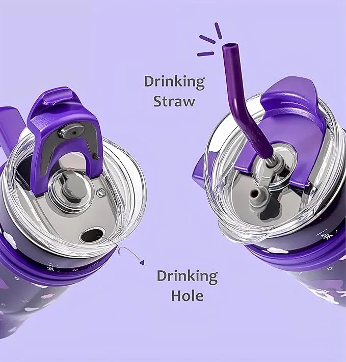 Cute Cinnamoroll Stainless Steel Tumbler With Straw 1200 ML