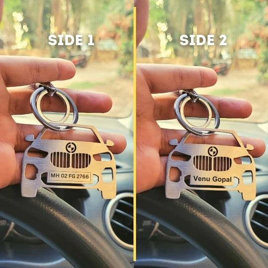 Personalised Car Keychain