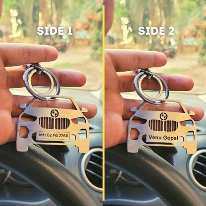 Personalised Car Keychain
