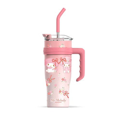 Cute My Melody Stainless Steel Tumbler With Straw Gift 1200 ML