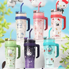 Cute My Melody Stainless Steel Tumbler With Straw Gift 1200 ML
