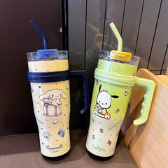 Cute My Melody Stainless Steel Tumbler With Straw Gift 1200 ML