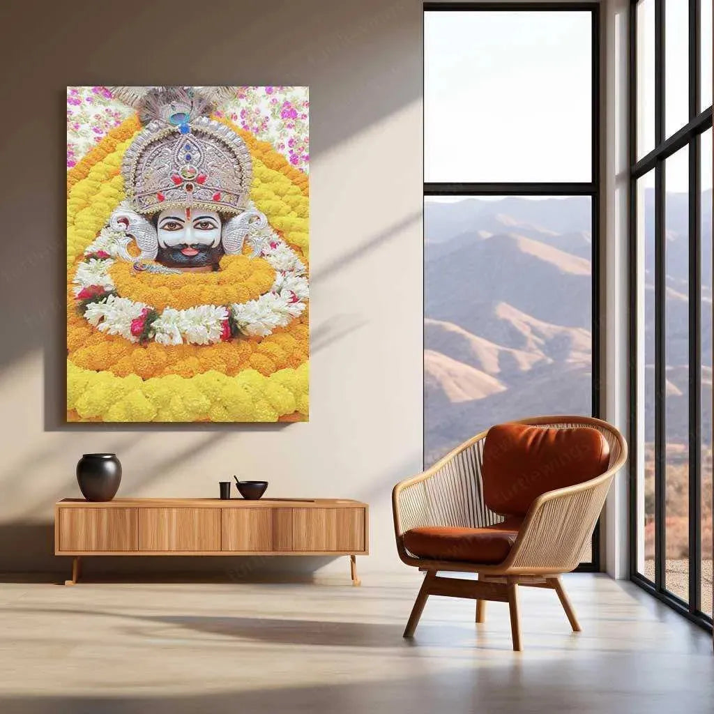 Khatu Shyam Ji Metal Wall Art